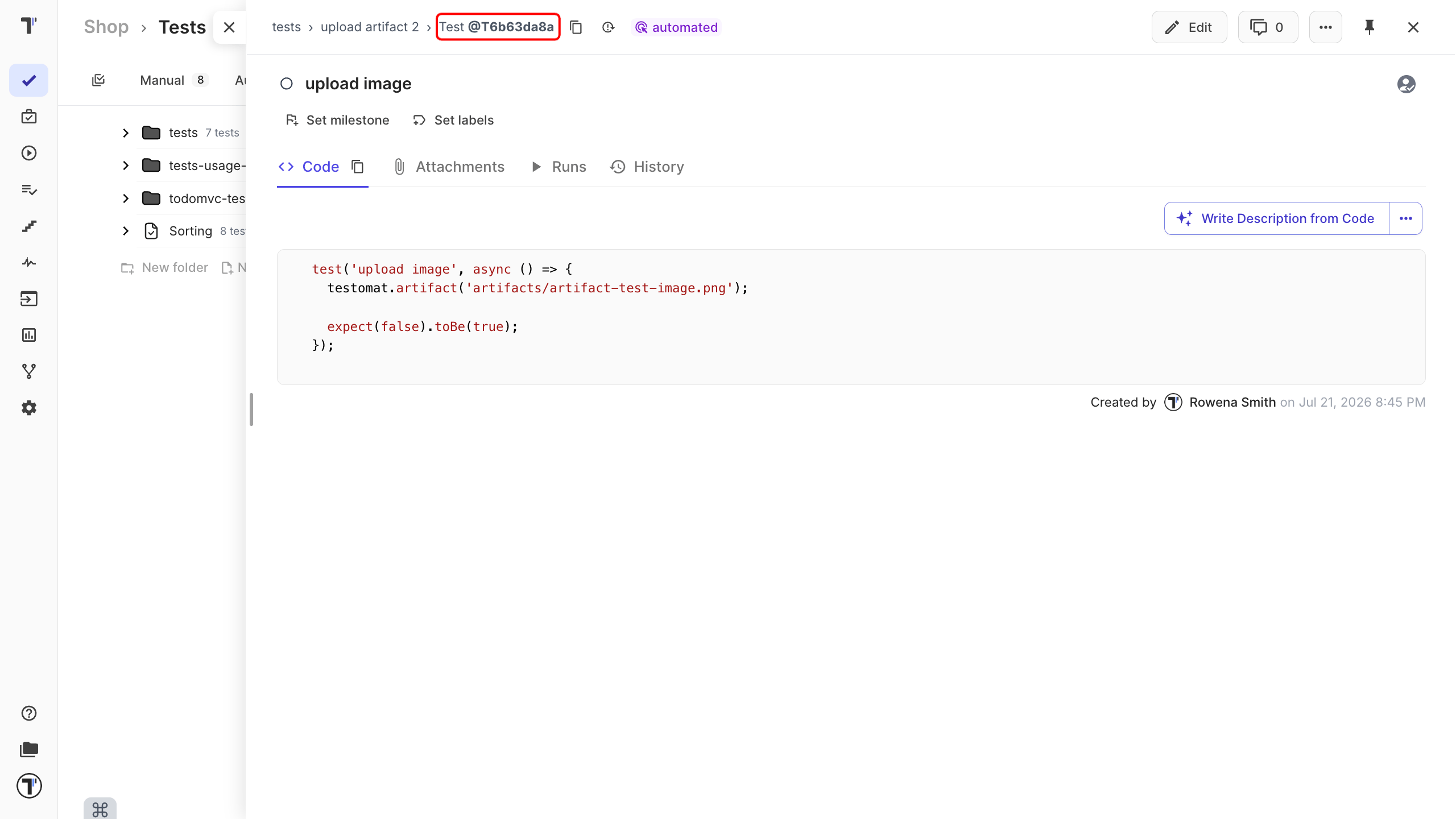 Auto-assign Ids in Testomat.io